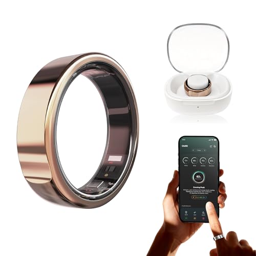omni health Ring Smart Ring AI Health Tracker for Women Men Fitness/Stress/HR Tracker,Sleep/Exercise Monitoring,iOS & Android Compatible