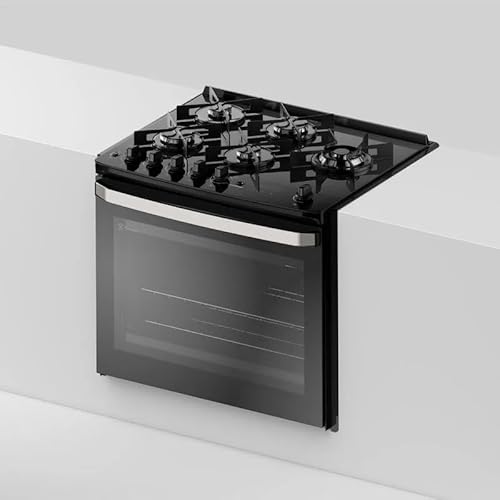 Fogão de Embutir 5 bocas Electrolux Preto Experience com Mesa de Vidro, PerfectCook360 e VaporBake (