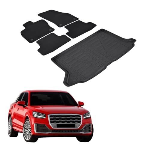 Tapis et tapis de coffre pour Q2 depuis 2016 anti-saleté lavables pour sol d'origine