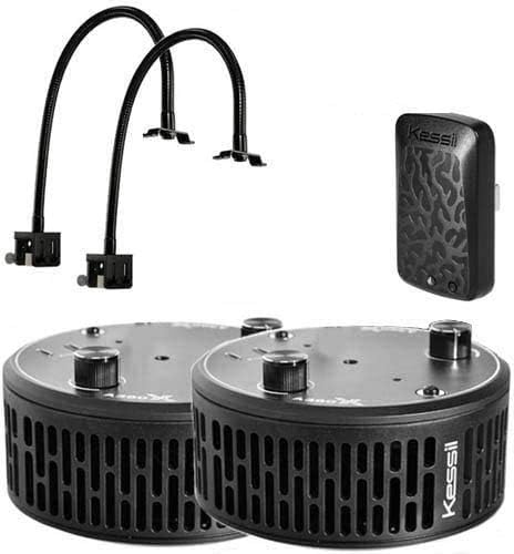 Kessil Two A360X Tuna Blue LED Lights with WiFi Dongle & Two Goosenecks Bundle (6 Items)