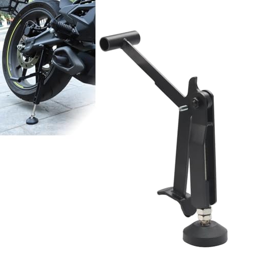 Hopbucan Klappbarer Motorradhebe-Stützrahmen, klappbar, stabiler Kranrahmen für Motorrad mit verbesserter Armlehne