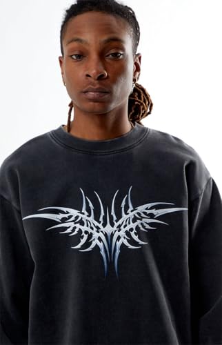 PacSun Men's Cyber Wings Crew Neck Sweatshirt2