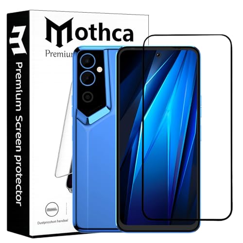 Image of Mothca Military-Grade Tempered Glass Screen Protector Compatible for Tecno Pova Neo 2 with Edge to Edge Coverage - Case Friendly, Anti-Scratch & Bubble-Free Installation Kit