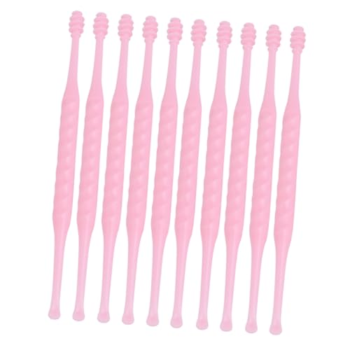 GOOHOCHY 10Pcs Ear Wax Cleaner Innovative Spoon Design for Effortless Ear Cleaning Durable Plastic Material Portable Ear Tool for Home and Travel Use