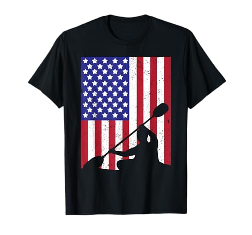 Divertido diseño de kayak para hombres y mujeres amantes de la pesca en kayak Camiseta