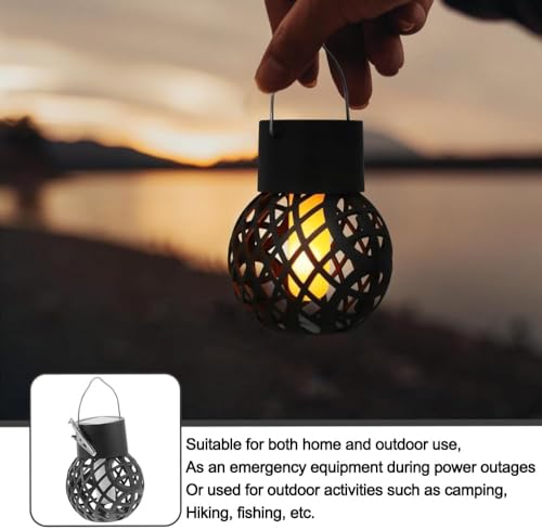 Luces solares colgantes para jardín: pack de 8 farolillos impermeables para terraza 6