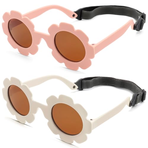 Gafas de sol para bebé con correa anticaída y protección UV400 para recién nacidos