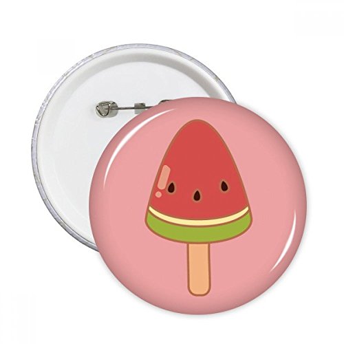 Badge pastèque crème glacée bouton rond lot de 5 : l'idée cadeau multicolore originale taille M