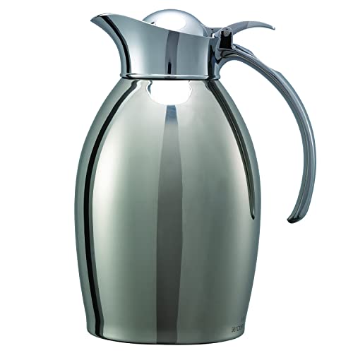 Service Ideas NIC10PS Nicollet Series Original, Vacuum Insulated Carafe, Stainless Vacuum, 33.8 Ounce, Polished Finish