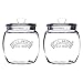 Produktbild Kilner Einmachglas Druck Top Curve Glas 2.0 Liter Klar/Transparent (Packung 2) - Klar/Transparent