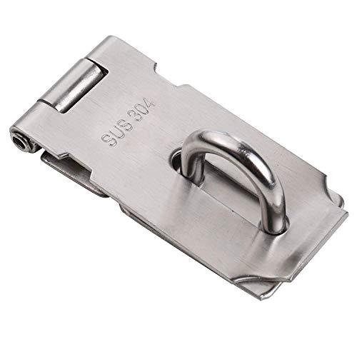 Image of SUS 304 Stainless Steel Padlock Hasp Door Clasp Gate Lock Latch 3 Inch (2 Pack)
