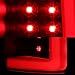 AKKON - For 2007-14 Chevy Silverado Full LED Daytime Running Lamp Bar Tail Lights Black Housing Clear Lens Full Set