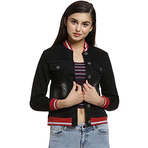 Image of Campus Sutra Women Stylish Casual Denim Jacket(AWZ19 JKDENIM01 W PLN BLRD AZ M)
