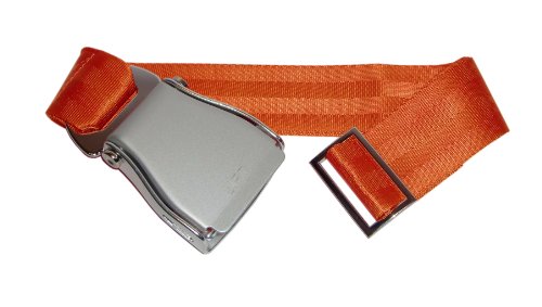 Skybelt Flugzeuggürtel Silber/Orange Flying Gürtel Seatbelt