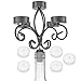 Southern Homewares Wine Bottle Topper Candelabra 5 Tea Light Holder with Candles