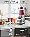 AMZCHEF Professional Blender for Smoothies,4 Functions,1800W Smoothie Blender,63 Oz Pitcher/20-Oz To-go Cup，Ice and Frozen Fruit,Self-Cleaning,High Speed,Grey