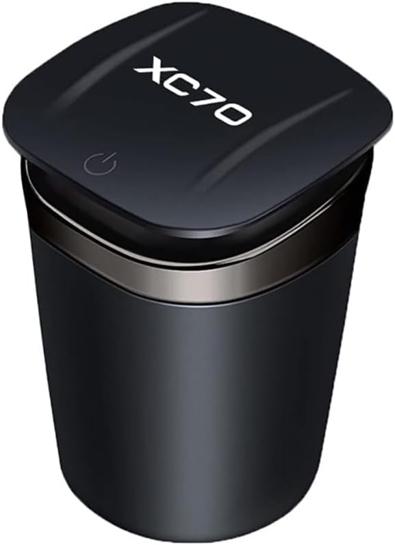 Car Ashtrays, for Volvo Xc40 Xc 60 Xc70 Xc90 S40 S60 S80 S90 V40 V50 V60 Portable Travel Detachable Smokeless Self Extinguishing Cigaretteashtray, Auto Accessories,L