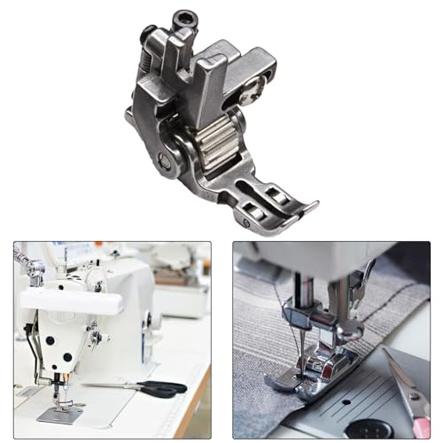 Pie prensatelas para máquina de coser industrial con rodillos miniatura 4