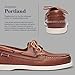 Sebago Portland Women - Handsewn Boat Shoes for Women Made with Full-Grain Leather, with Leather Sock Lining and Non-Marking, Non-Slip Rubber Outsoles, Brown - 9.5 Regular