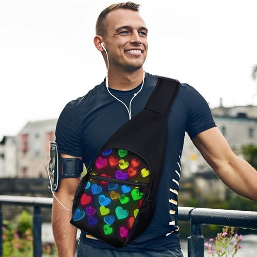 Mochila casual tipo sling para pecho y hombro miniatura 3