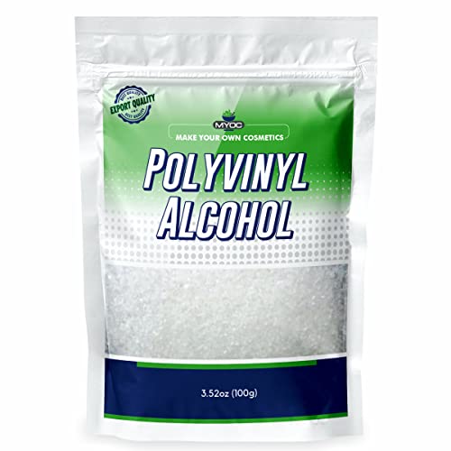 Myoc Polyvinyl Alcohol –100 Gm (3.52 Oz), Polyvinyl Alcohol Hot, Pva Hot, Polyvinyl Alcohol Fine Granules, Polyvinyl Alcohol For Spray, Film Forming Polyvinyl Alcohol Pva Hot, Polyvinyl Alcohol Bulk #TOP7