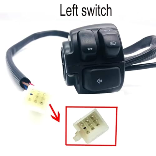 Interrupteur de commande de guidon de moto étanche et câblé pour rénover vos commandes 25mm - 3