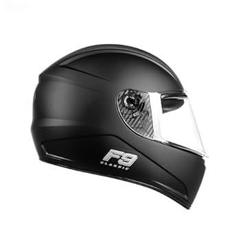 Capacete Moto Feminino Masculino Fly F-9 Classic Preto Fosco (60)