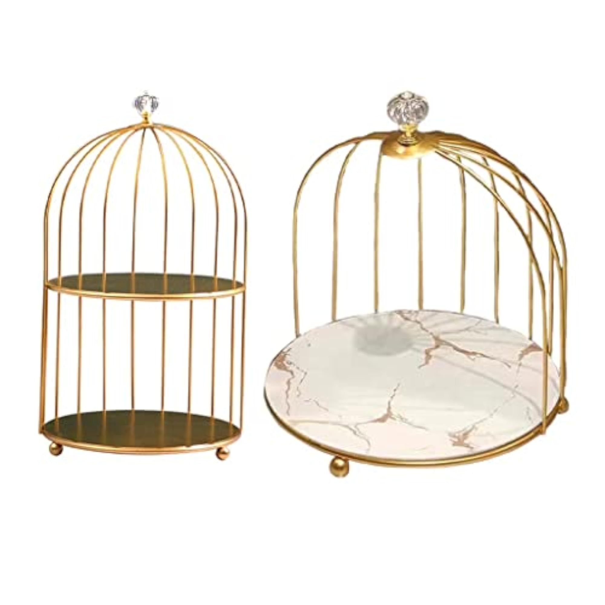 Bird Cage Desktop Perfume Organizer, 1 and 2 Tiers