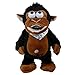 MQDLF Scimmia di Peluche - Marrone, Nero Scimmia Peluche interattivo Ridere, Mani Che battono, Musica Che Suona - Cute Soft Monkey Plushie Cuscino Giocattolo Neonati Bambola della buonanotte