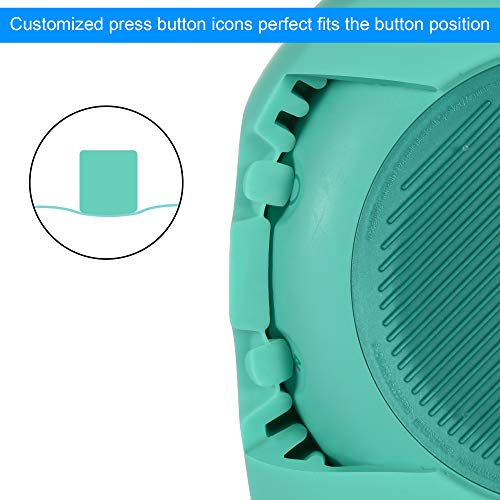 Image of Protective Silicone Stand Up Case for JBL Clip 3 Waterproof Portable Bluetooth Speaker (Teal)