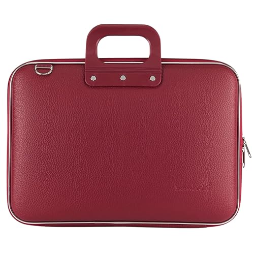 Mallette pour ordinateur portable Bombata design italien bordeaux