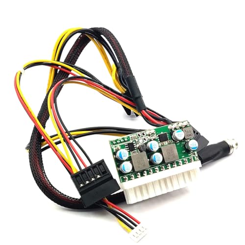 DC-ATX-300W 12V インライン電源モジュール Pico PSU 300W 耐久性のあるボード コンピュータアクセサリ 高出力ツール 電源ユニット PSU ワット数 変換効率 80PLUS プラグイン 12Vレール SATA ペリフェラル PCI