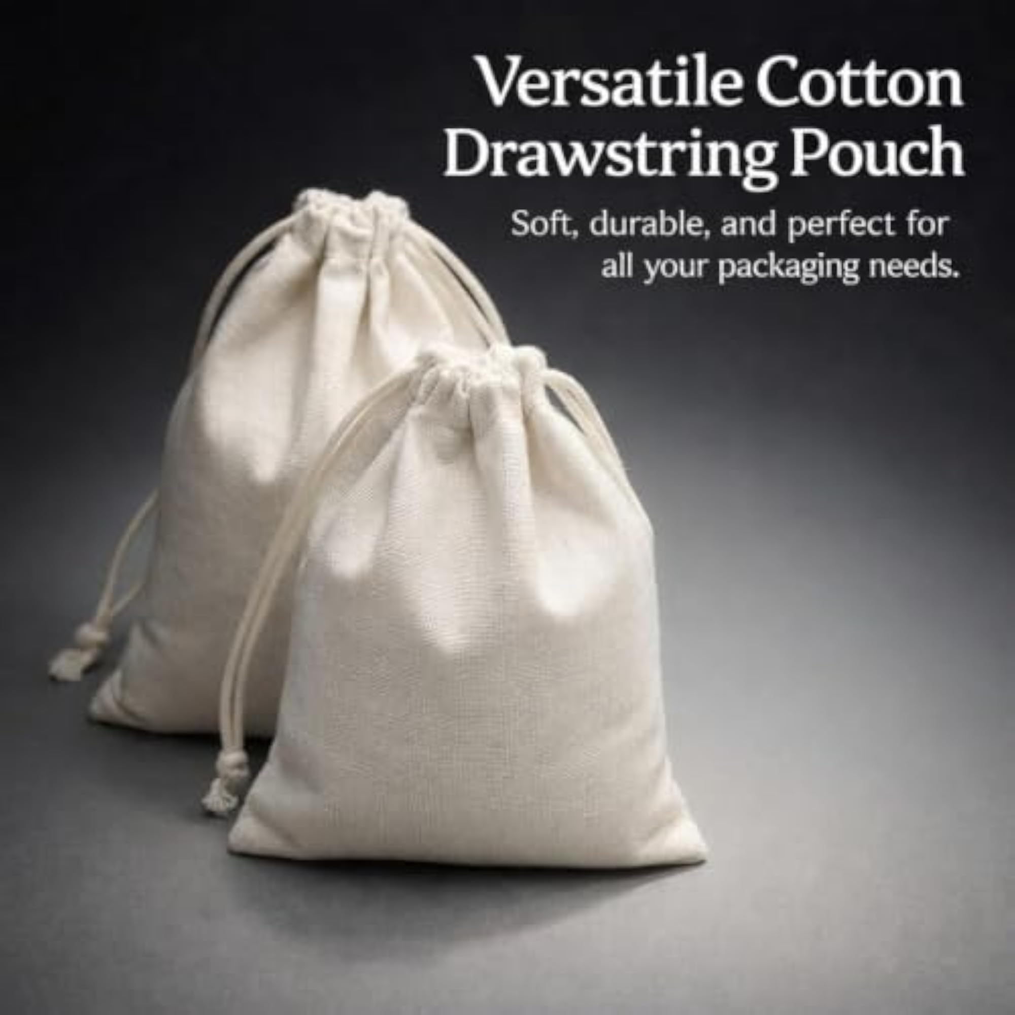Canvas Drawstring Storage Bag for Custom Packaging