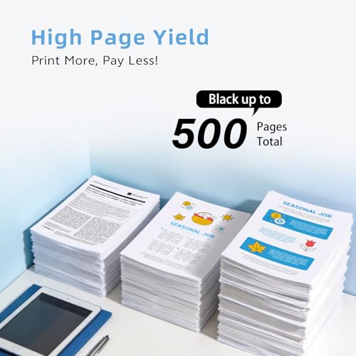 Image of LC501 2*Black Ink Cartridge Replacement for Brother LC501BK Standard Yield Compatible with MFC-J1260DW J1360DW J1410DW All-in-One Printer (2-Pack)