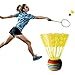 Toddmomy 12pcs Nylon Badminton Shuttlecocks Birdies,Plastic Colorful Training Badminton Birdies Balls Hitting Practice for Youth Players Indoor and Outdoor,Random Color