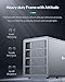 Yottamaster 10Gbps 4 Bay USB C Hard Drive Enclosure Daisy Chain, 150W Aluminum 3.5