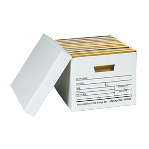 BOX USA Boxes with Lids and Handles (12-Pack) – File Storage Boxes for Office Supplies, Book Storage, Moving, and Packaging, Fits Letter and Legal Paper, Removable Lid