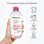 Garnier Micellar Water, Hydrating Facial Cleanser & Makeup Remover, Suitable for Sensitive Skin, Vegan, Cruelty Free, 13.5 Fl Oz (400mL), 1 Count - Image 5
