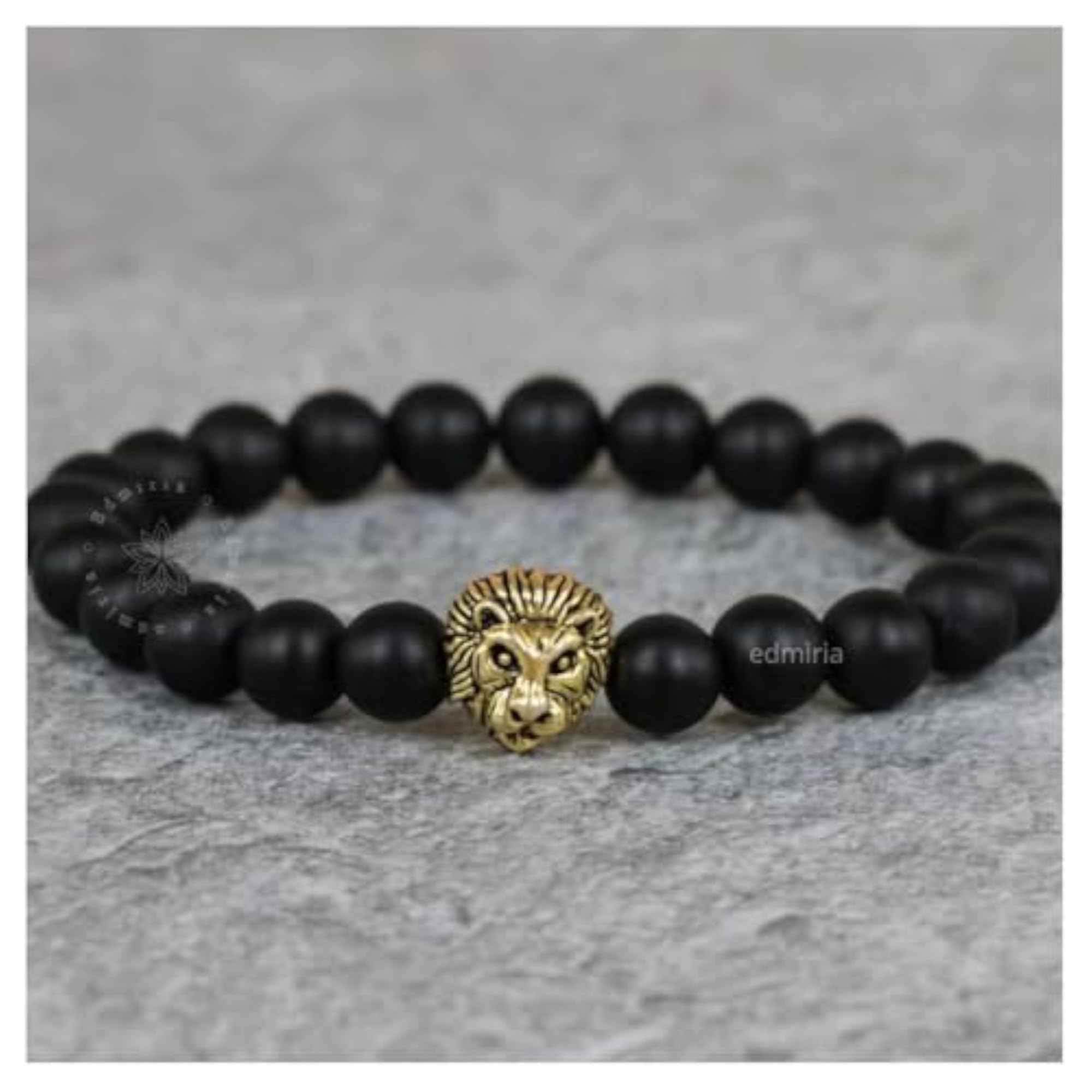2pc Adjustable Beaded Bracelets Set for Men & Women, Natural Stones