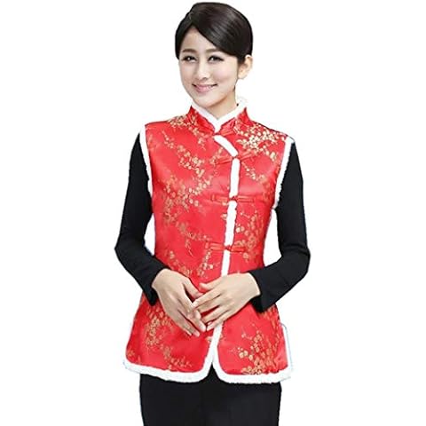 Shanghai Story Chinese Tang Suit Cotton-Padded Waistcoat Winter VestsWomen M 1 Cover