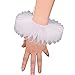 GRACEART Elizabethan Wrist Ruffs Ruffled Cuff Clown Arm Bands 1 Piece White Cuff