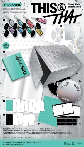 Álbum Stray Kids THIS & THAT Set Completo de 3 Versiones con Obsequios Exclusivos BolsVos 6