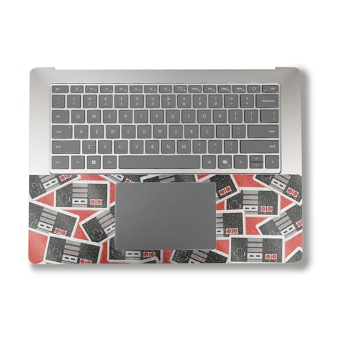 Image of Glossy Glitter Laptop Skin Compatible with Alienware M18 R2 (2024) - Retro Controllers 3 - Premium 3M Vinyl Protective Wrap Decal Cover - Easy to Apply | Crafted in The USA by MightySkins