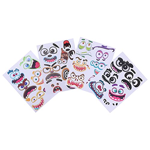 Kisangel 2 sets Halloween pompoen gezicht stickers pompoen decoreren stickers voor feest - Image 4