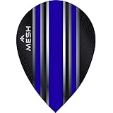 Mission Darts Ailettes de fléchettes en maille | Finition UV 100 microns | Forme de poire...