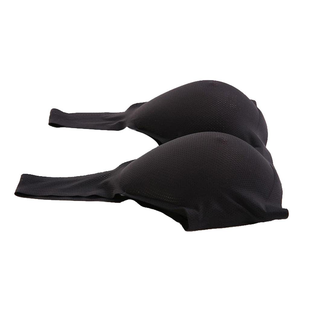 ZOOMELLA BlackFull Coverage Special Pocket Bra Chest Form Crossdresser Bra D