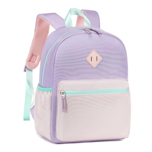 abshoo Kindergarten Backpack for Girls Preschool Backpacks School Bookbag for Kids 4-8(Pink and Purple)