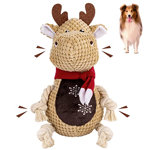 LALFPET Quietschspielzeug für Hunde, Kauspielzeug für Hunde, langlebiges, niedliches, interaktives Plüsch-Hundespielzeug mit Crinkle-Papier-Hundespielzeug für kleine, mittelgroße und große Hunde Cover