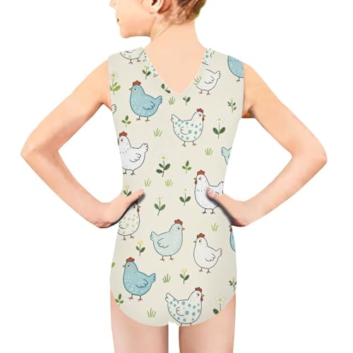 Image of Swimsuits for Girls 3-14 Summer Kids Bathing Suits Gymnastics Leotards One Piece Swimwear