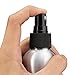 Furnido 1 oz Aluminium Essential Oil Spray Bottle Refillable Perfume Fine Mist Atomiser Empty Beauty Metal Spray Bottles Cosmetic Packaging Container Travel subpackage Bottles 4-Pack (Black Caps)